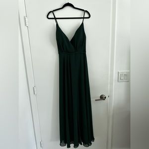 JJs House Forest Green Bridesmaid Dress